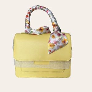 Vintage Yellow 41 Hawthorn Renatta Top Handle Crossbody Purse